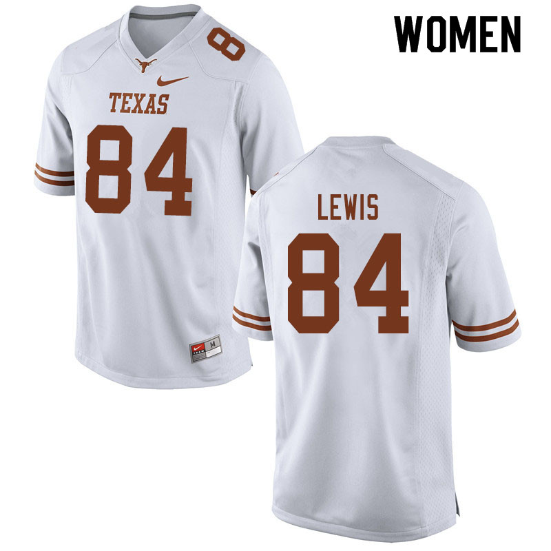 Women #84 Kennedy Lewis Texas Longhorns College Football Jerseys Sale-White